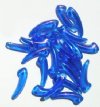 25 4x18mm Sapphire Lustre AB Glass Claw Beads